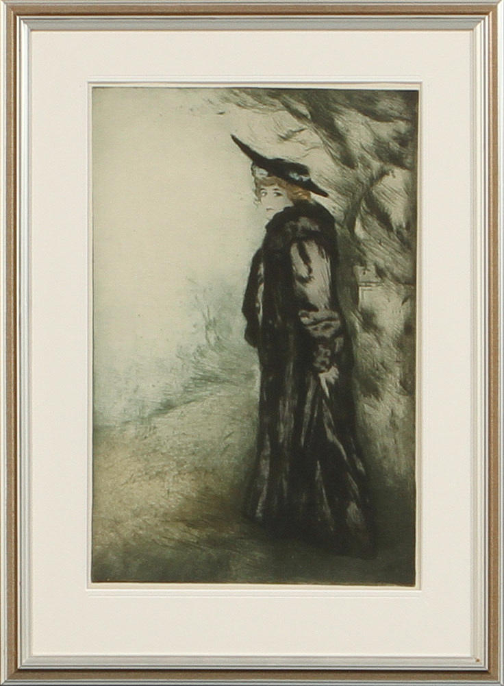 MANUEL ROBBE. litografi, sign.