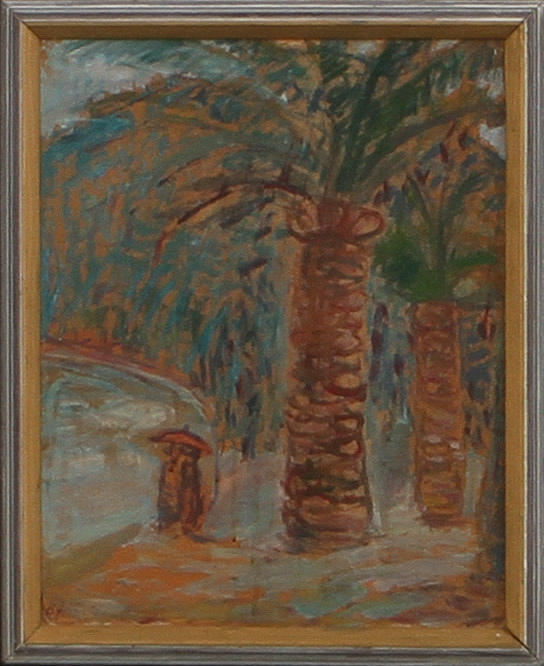 BRITA HANSON. olja på kartong, sign.