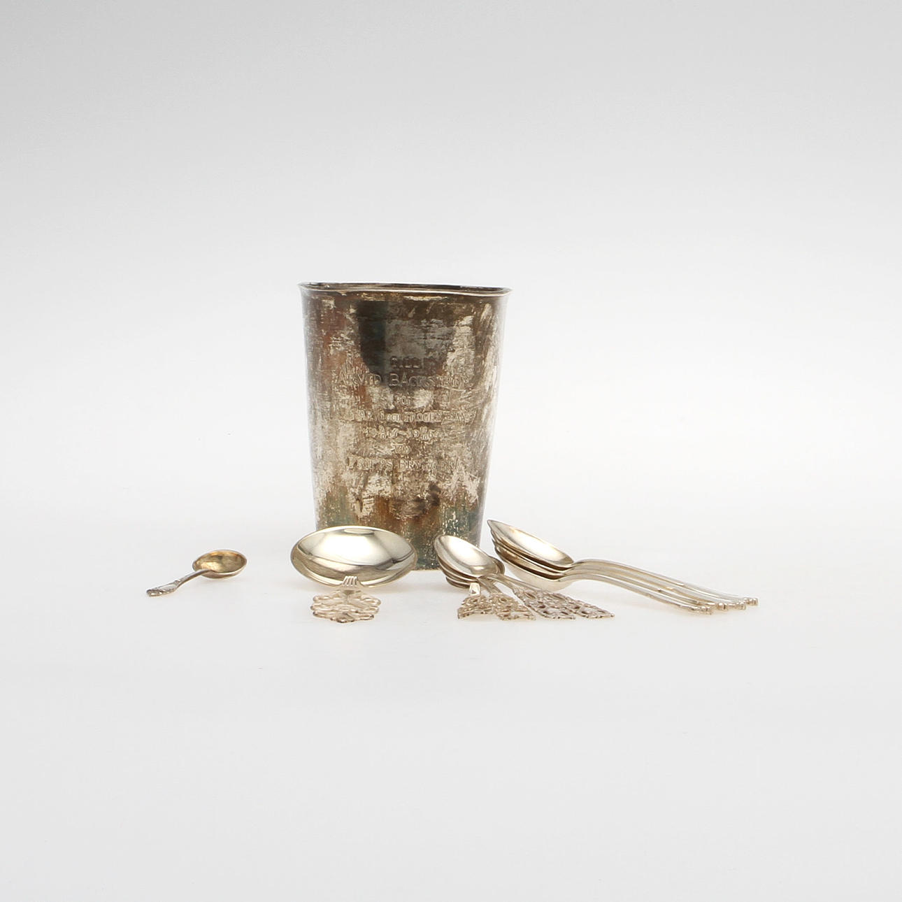 SILVER, 11 delar, vikt 285 gram.
