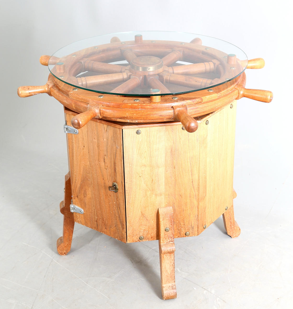 BARBORD/BARSKÅP, glas samt trä, 1900-tal.