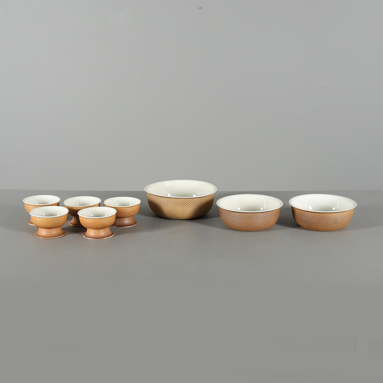 SKÅLAR, porslin, 8 delar, Signe Persson-Melin, Boda Nova.