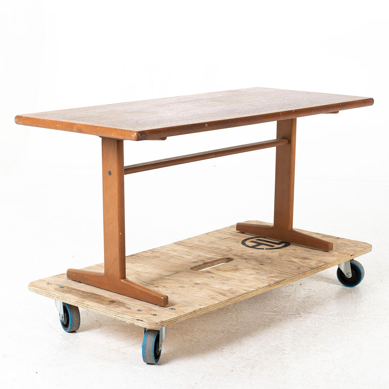 COFFEE TABLE, teak, 1950s/60s.