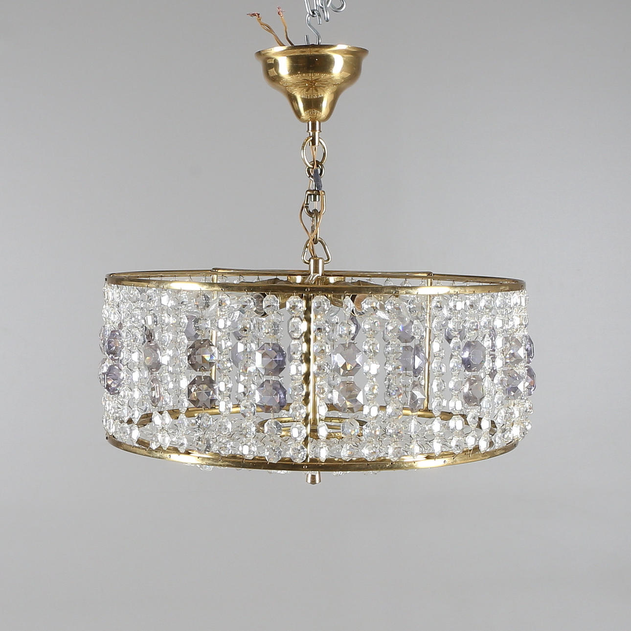 TAKKRONA, gulmetall/prismor, 1900-talets andra hälft.