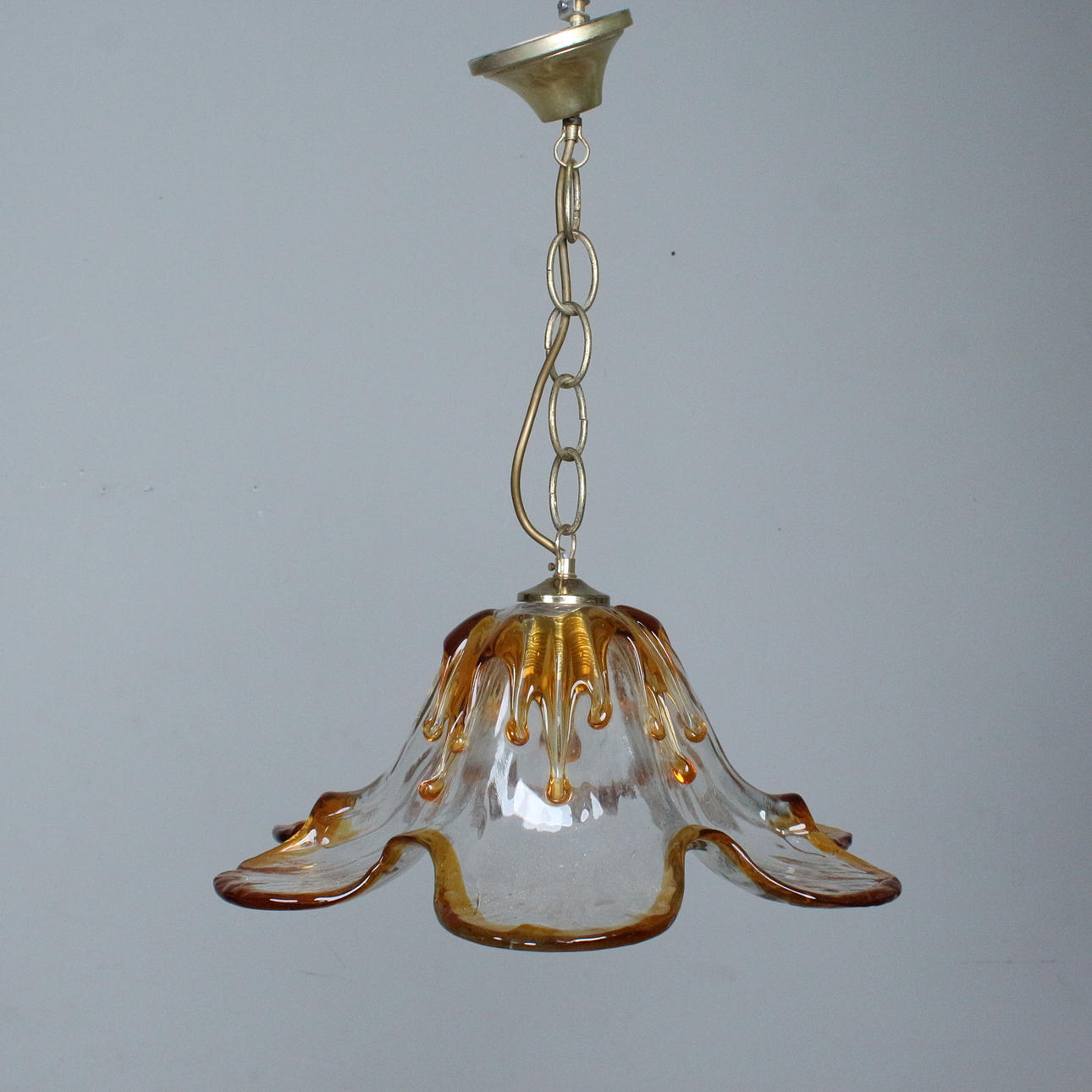 Italian flower-shaped ceiling lamp, 1970s.