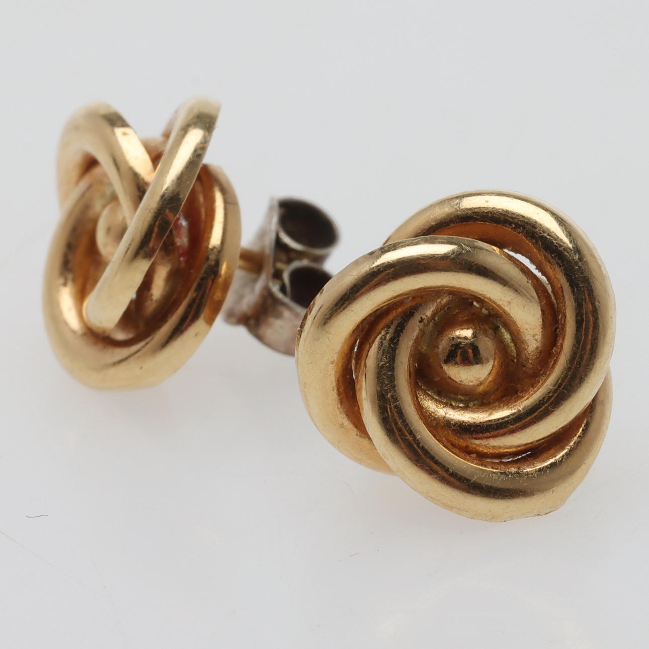 ÖRHÄNGEN, ett par, 18K guld & silver.