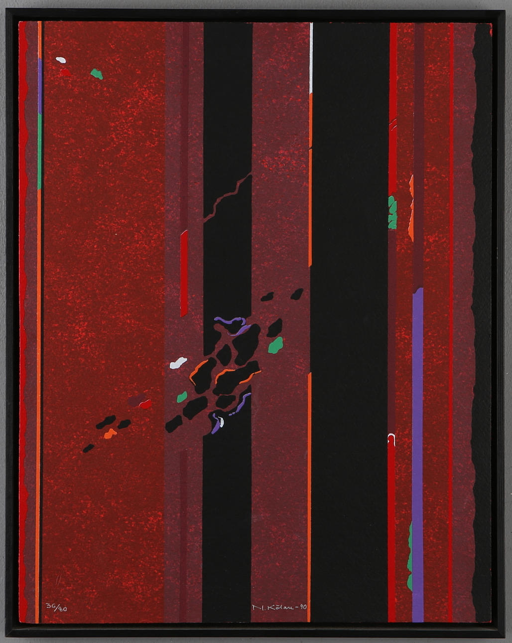 NILS KÖLARE. Litografi, signerad och numrerad 36/80.