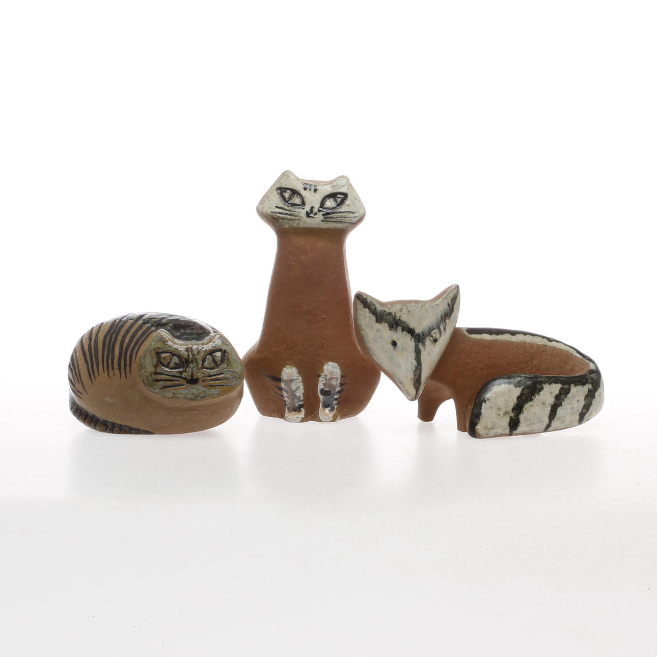 FIGURINER 3 st, keramik, Lisa Larson.