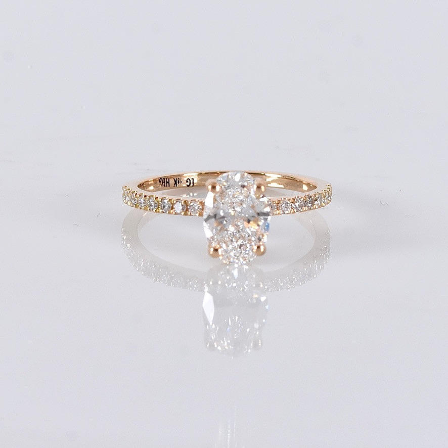 DIAMOND RING, 1.19ct, 18K, IGI Cert Lab-grown.