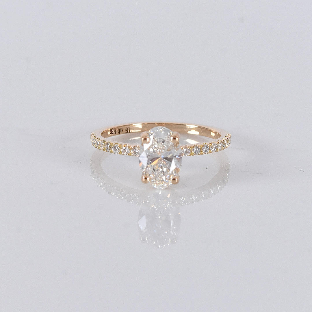 DIAMOND RING, 1.24ct, 18K, IGI Cert Lab-grown.
