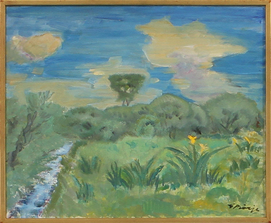 GIDEON BÖRJE. olja på duk, sign.