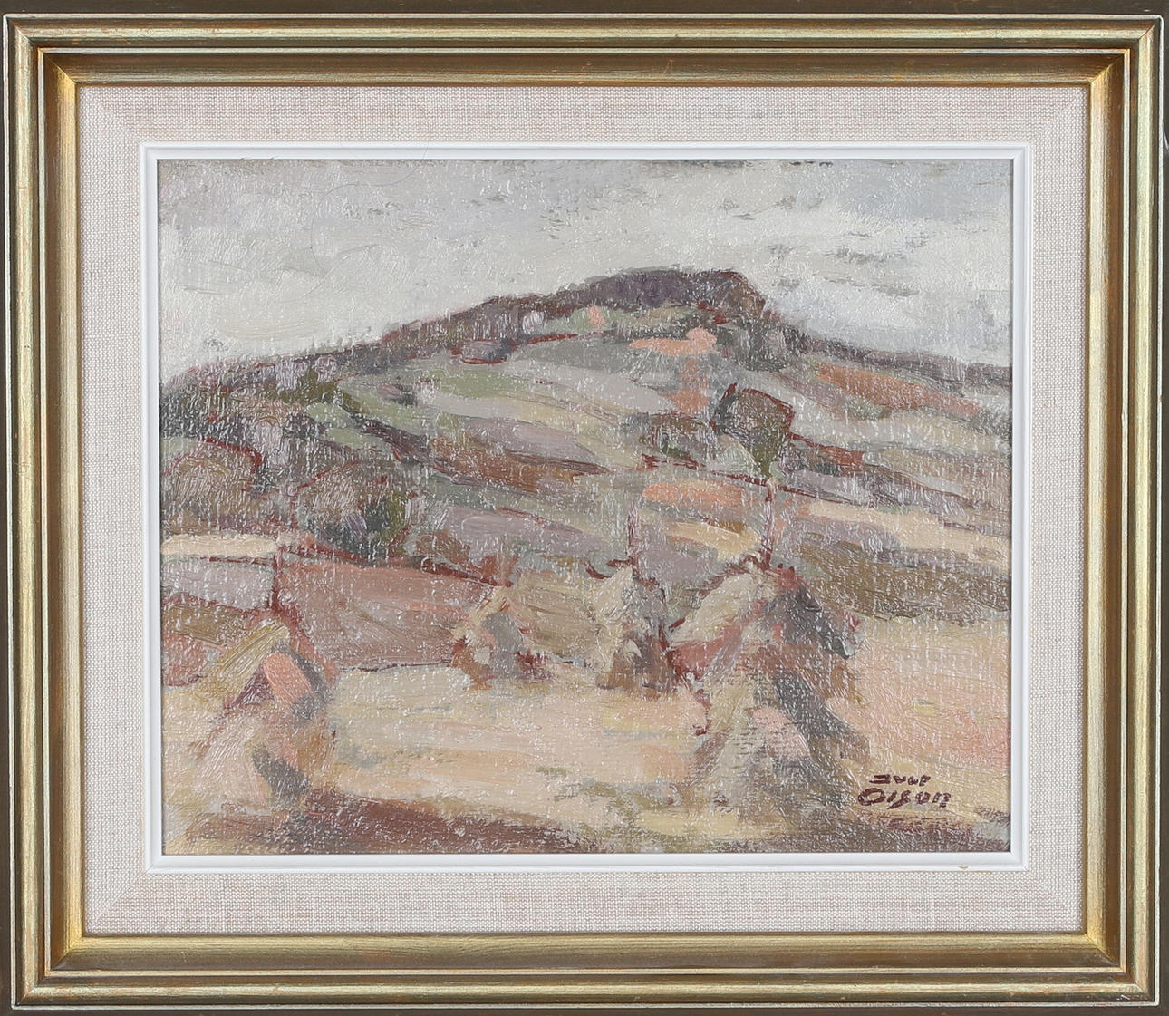 IVAR OLSON. oil on panel, signed.