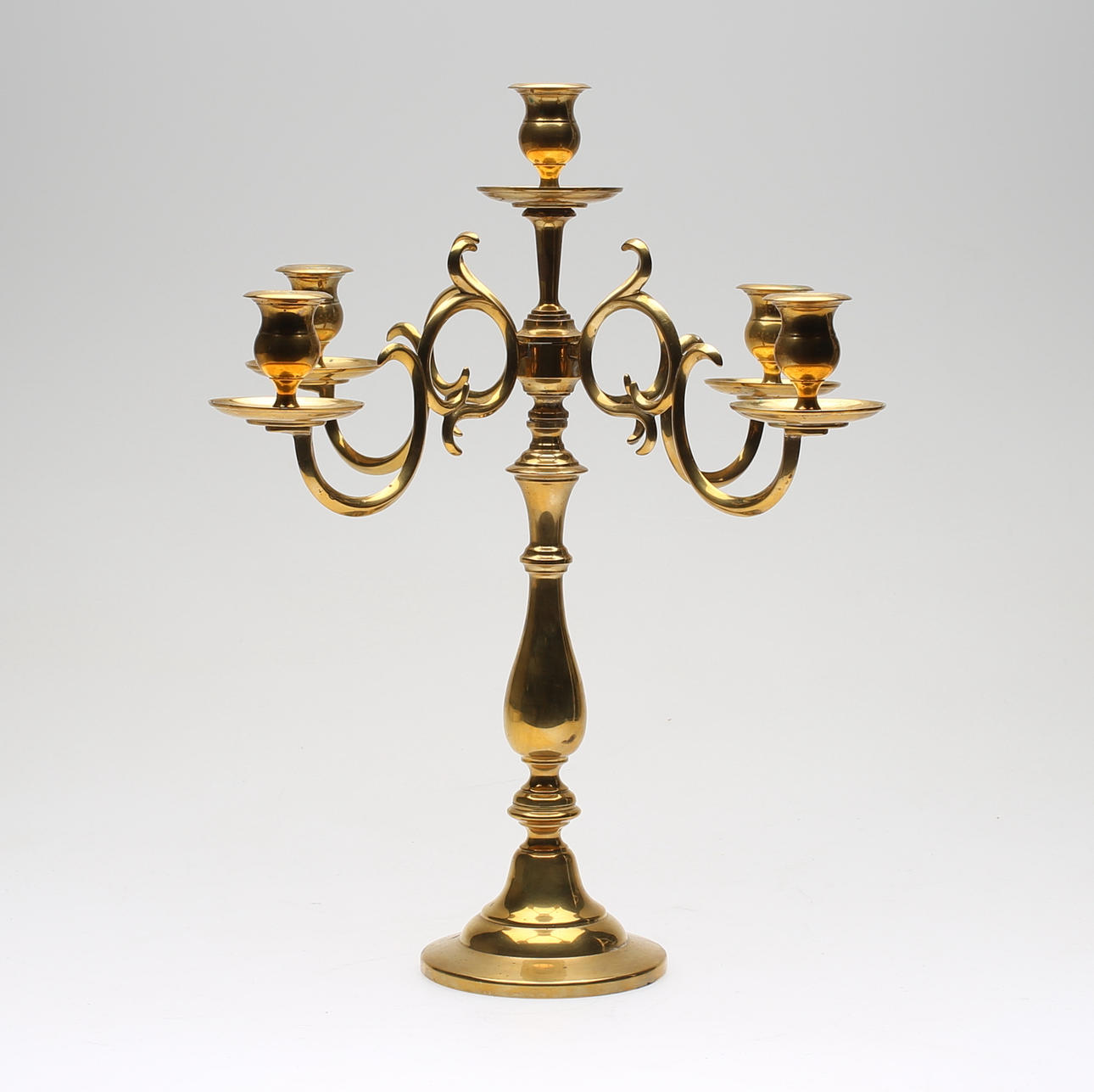 KANDELBER, mässing, no 105, Skultuna.