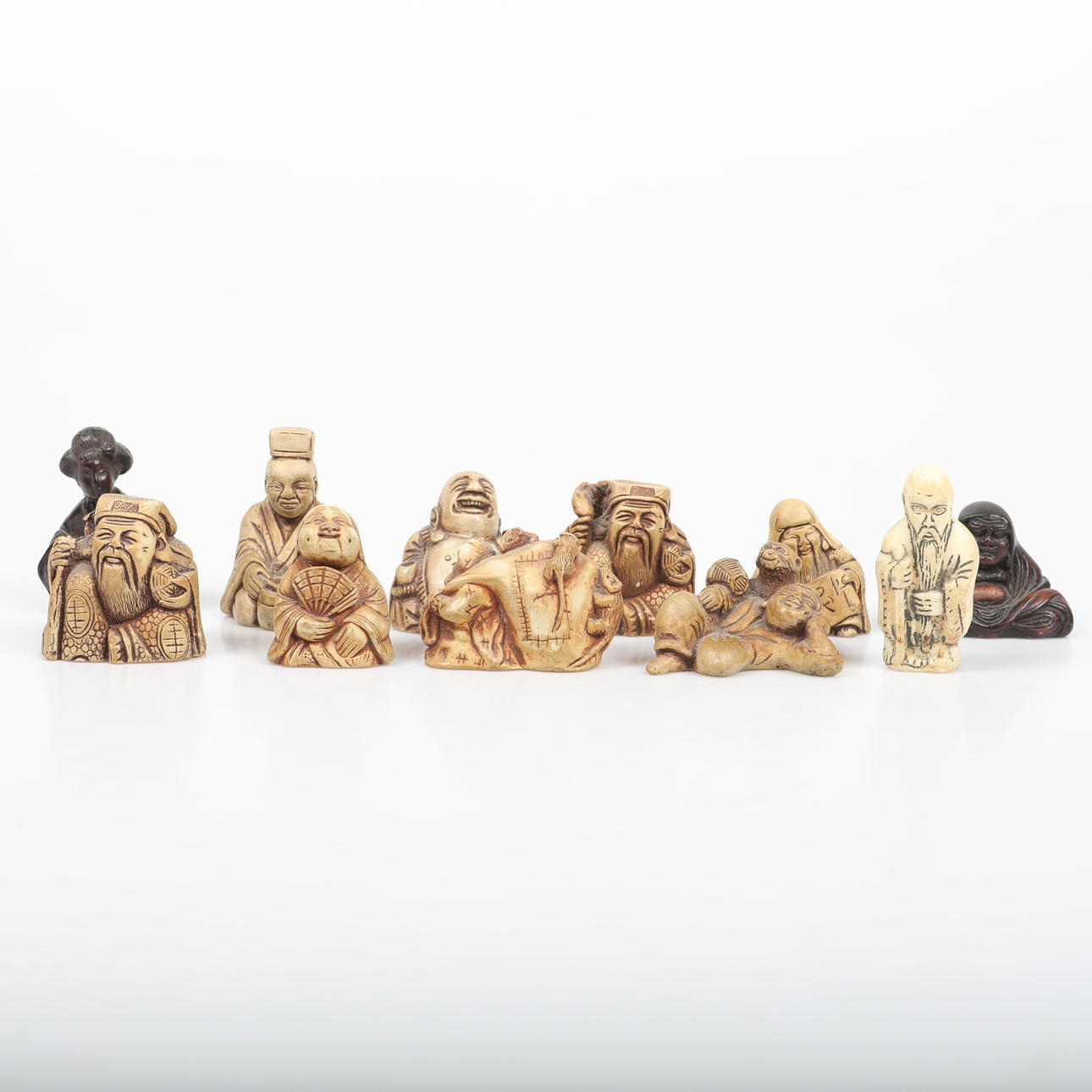 FIGURINER, 11 stycken, Asien.