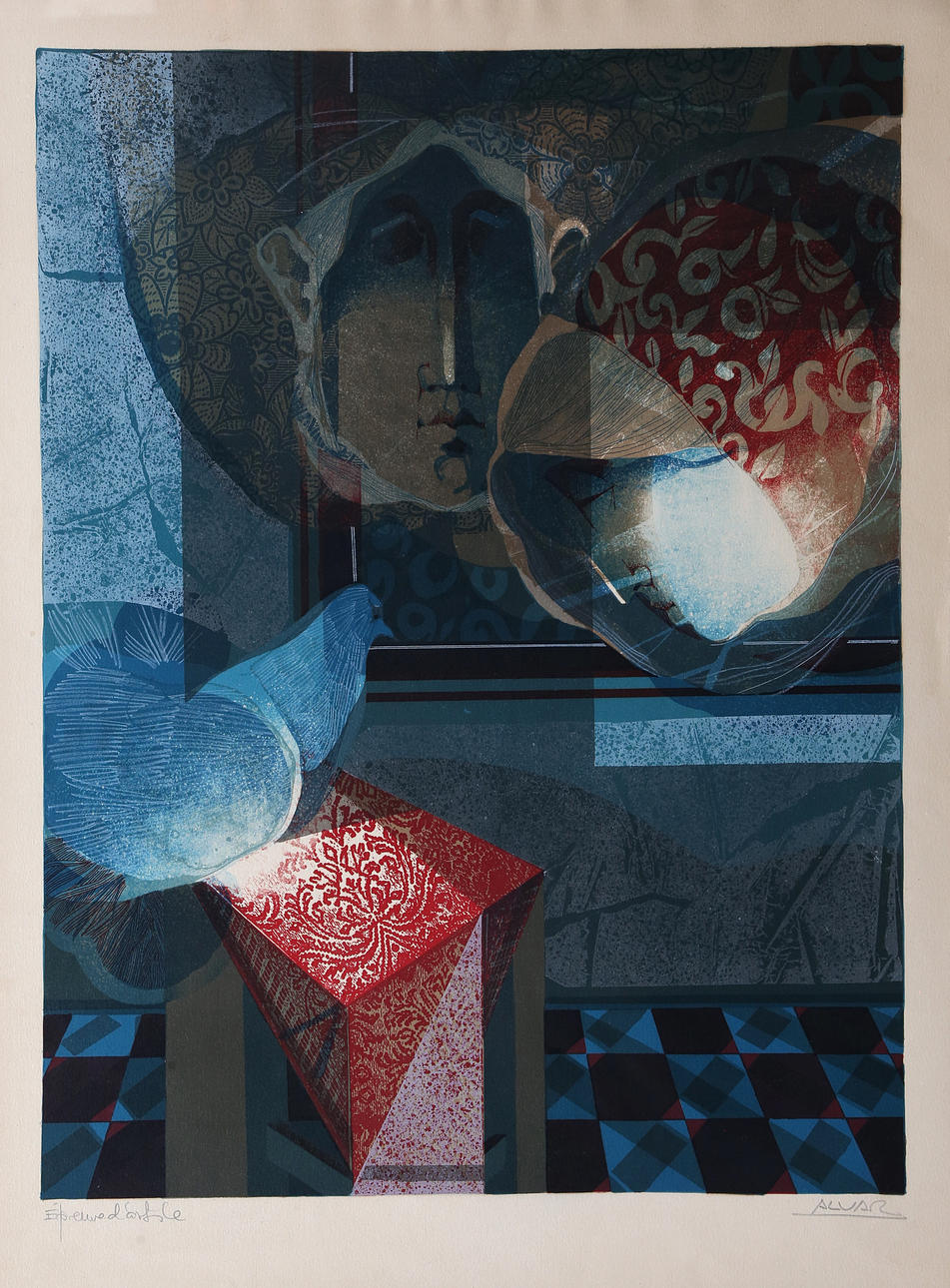 ALVAR SUÑOL. "Presencial azul"