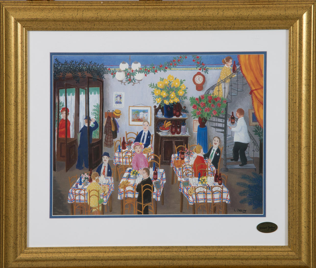 LENNART JIRLOW. EFTER. Restauranginterör, tryck.