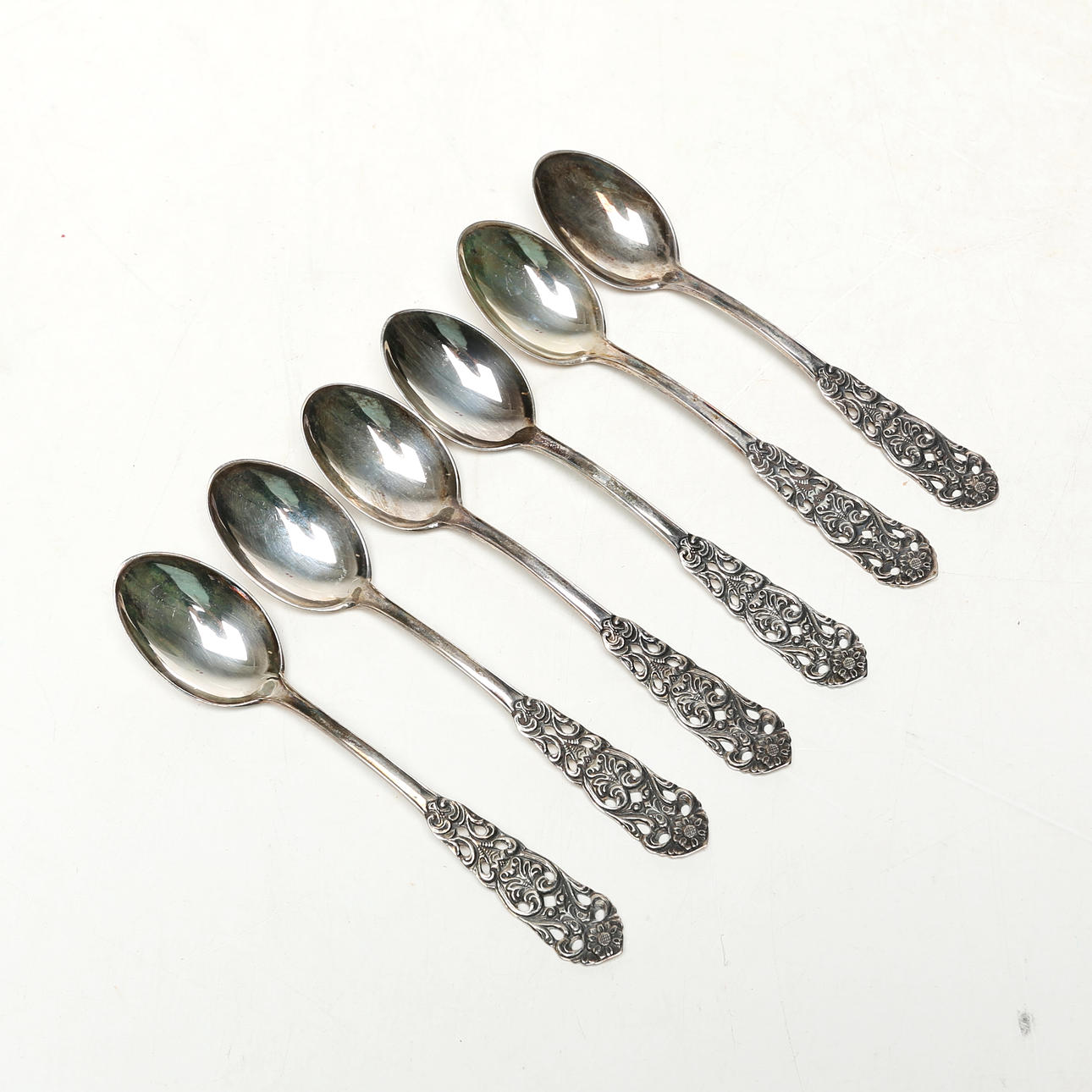 KAFFESKEDAR 6 st, silver.