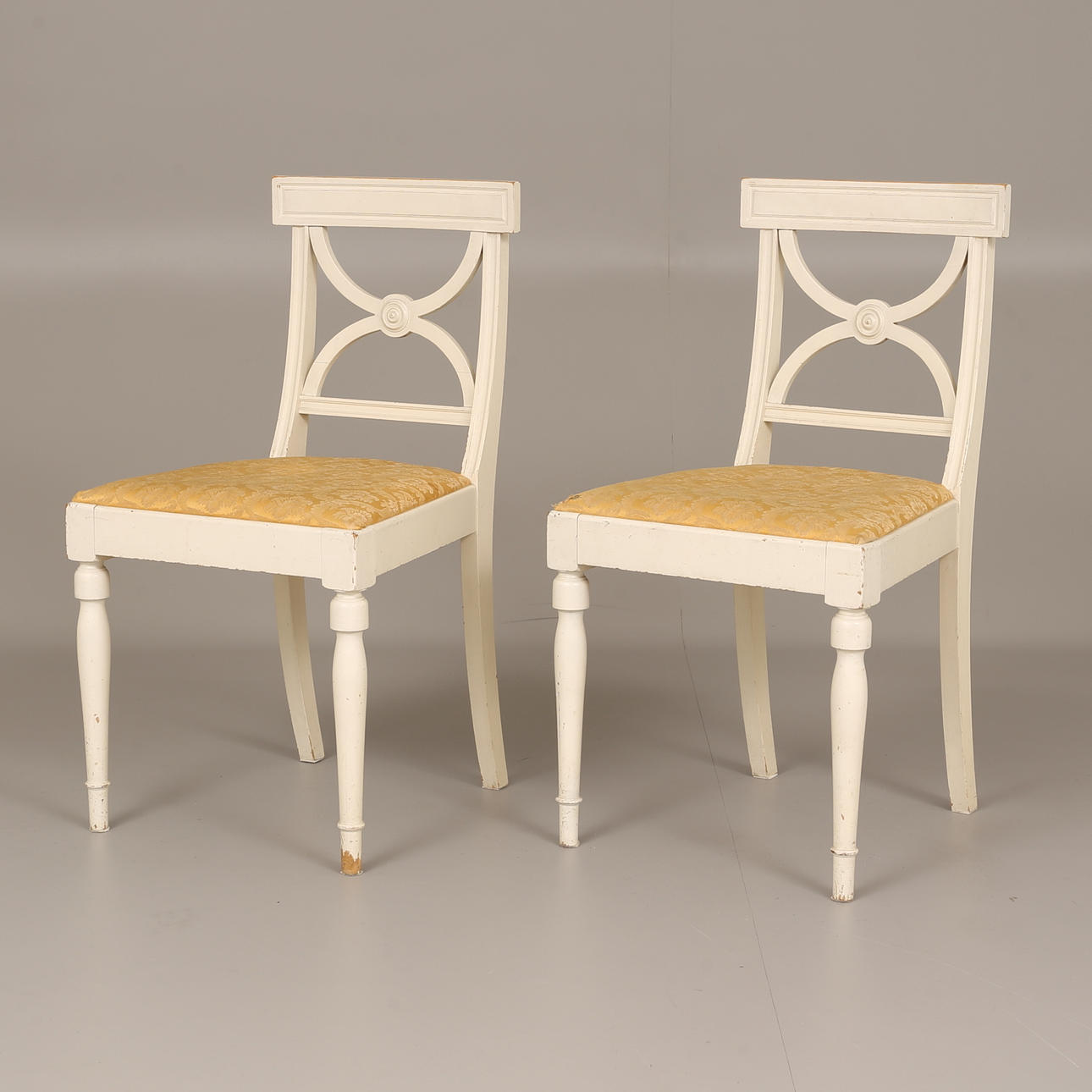 STOLAR, ett par, sk Bellmansstolar, gustaviansk stil.