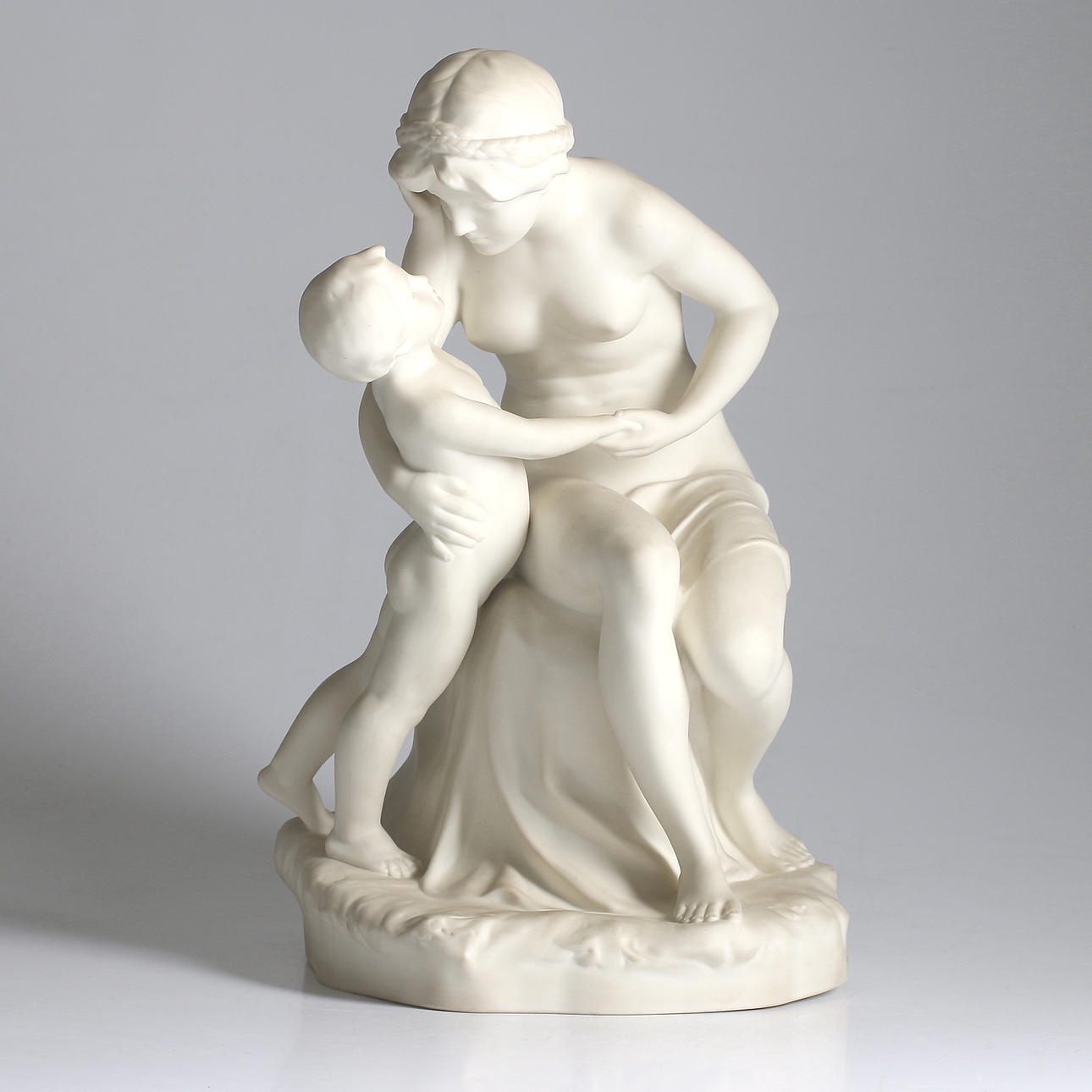 FIGURIN, parian, " Mor och barn " Gustavsberg, 1928.