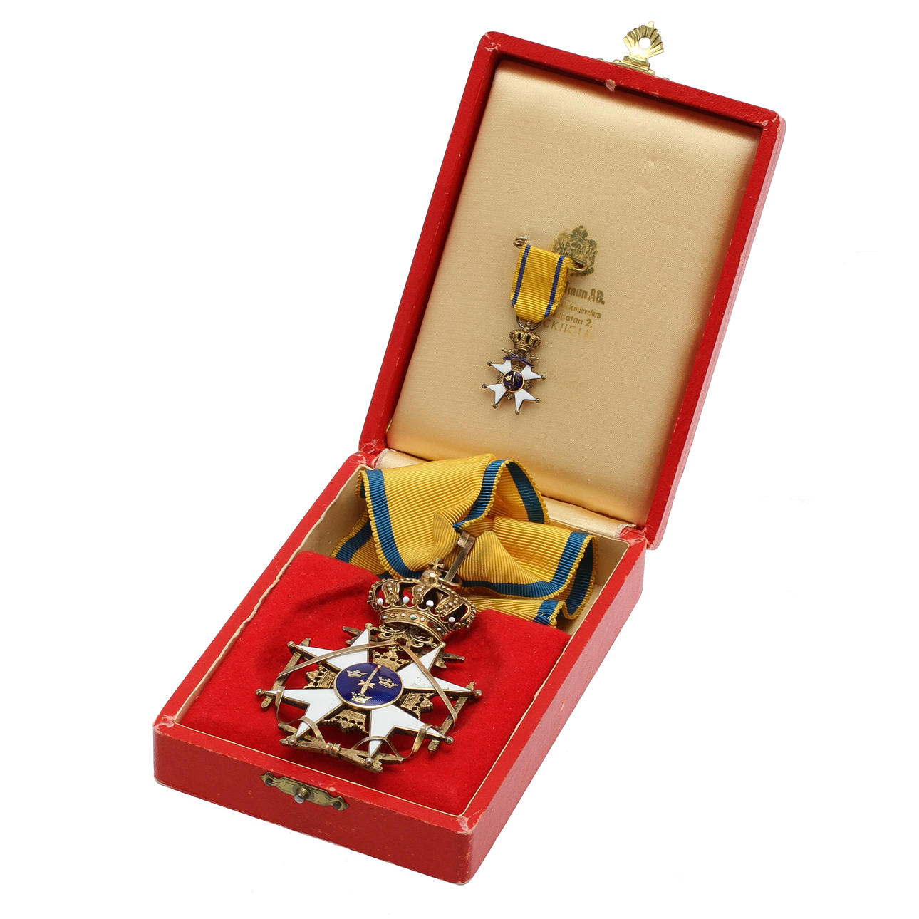 MEDALJ, Pro Patria, Svärdsorden, kommendör.