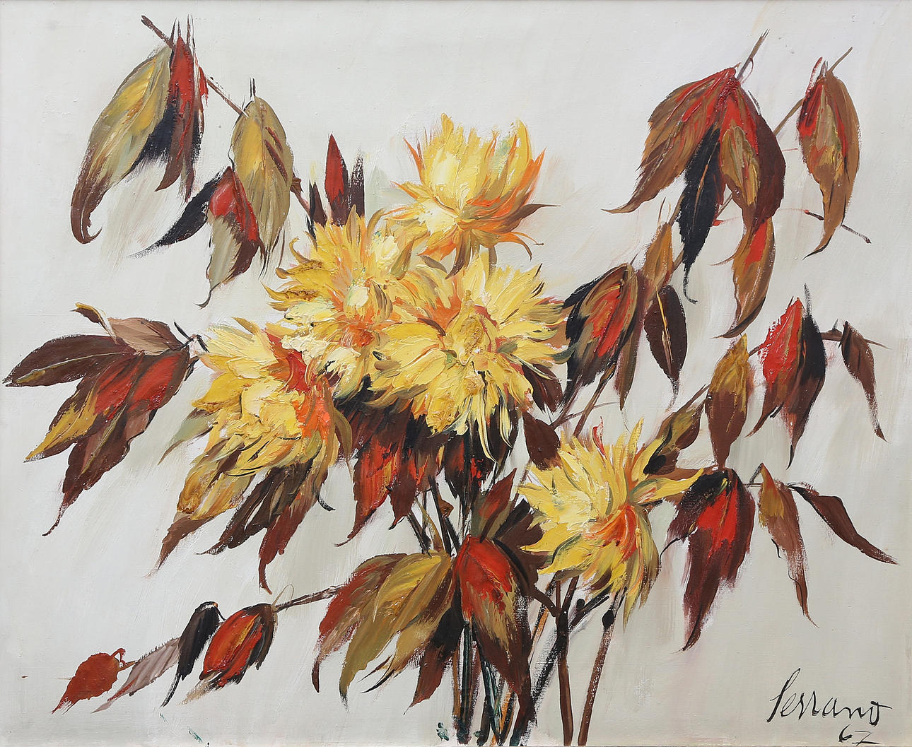 JOSEP MIQUEL SERRANO. Dahlias.