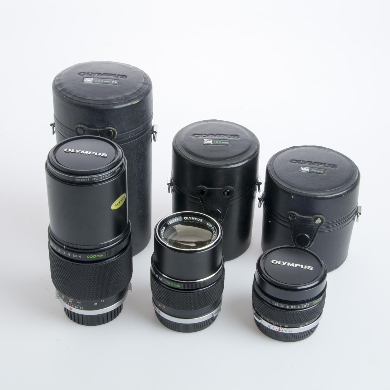 OBJEKTIV, 3 stycken, Olympus.