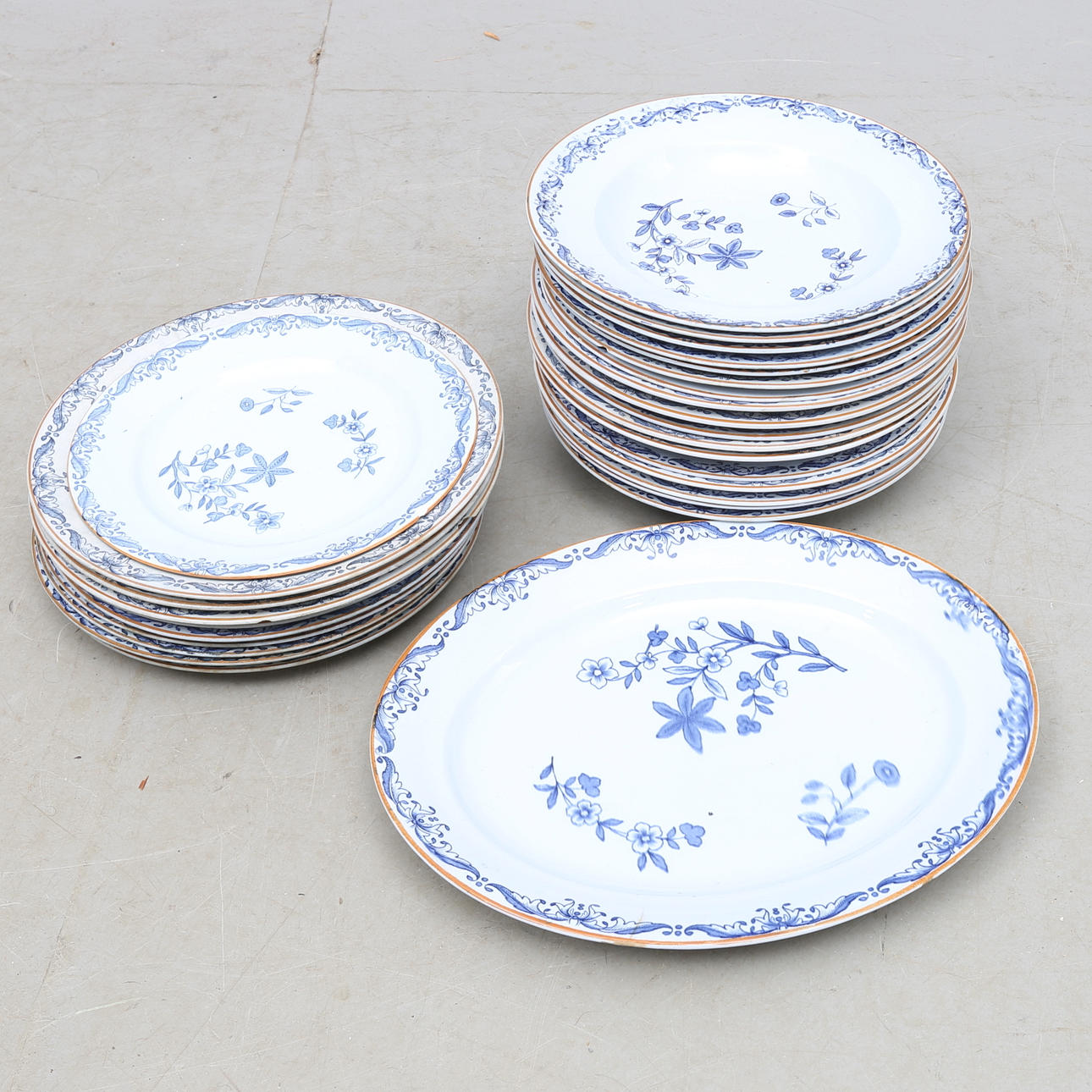 MATSERVISDELAR, 28 delar, porslin, "Ostindia" Rörstrand, 1900-tal.