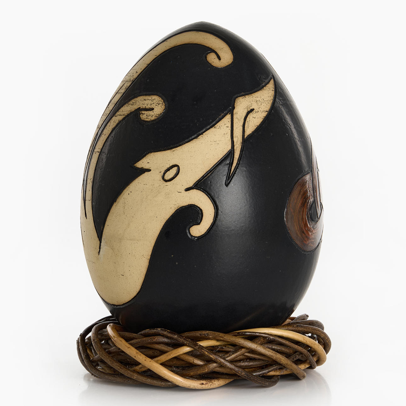 EGG, ceramic, signed S. Åberg, late 20th century.