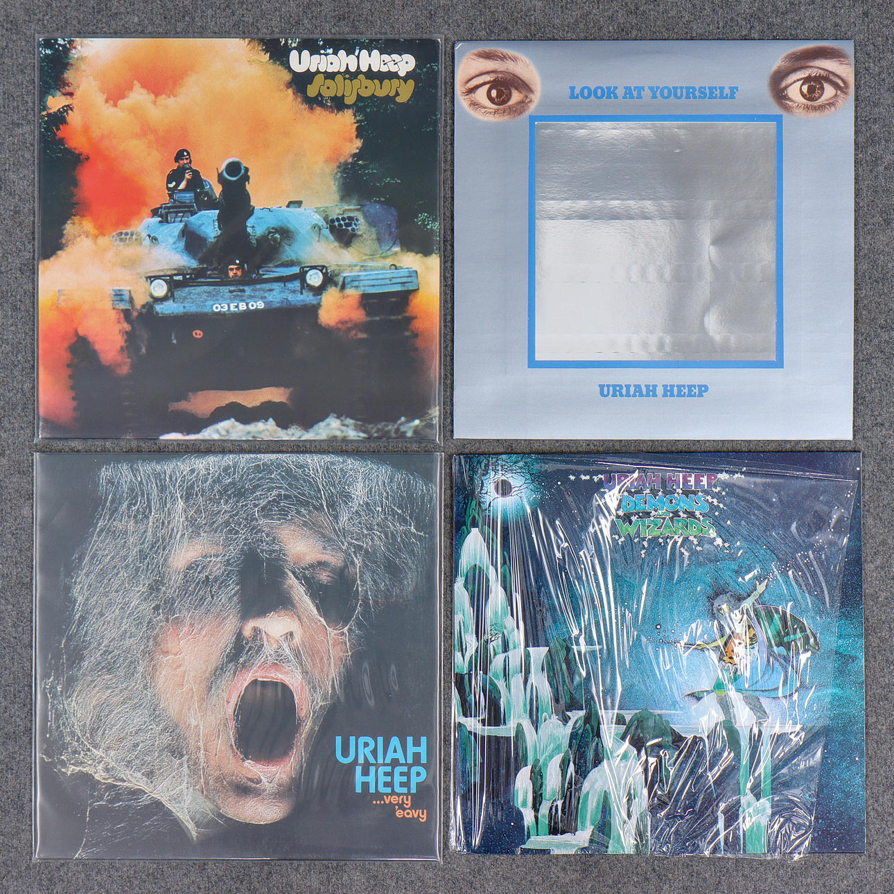4 LP RECORDS, URIAH HEEP.