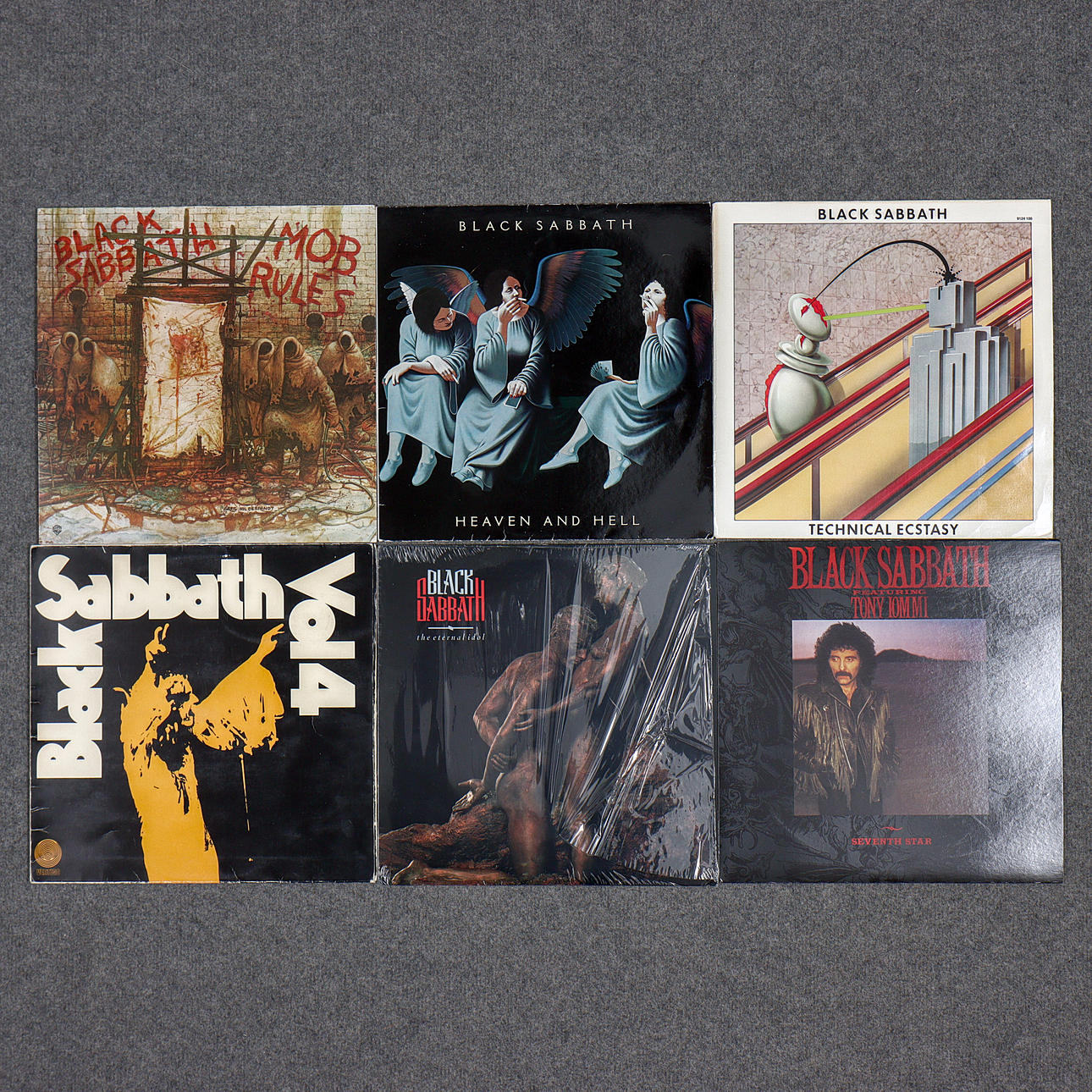 6 LP RECORDS, BLACK SABBATH.