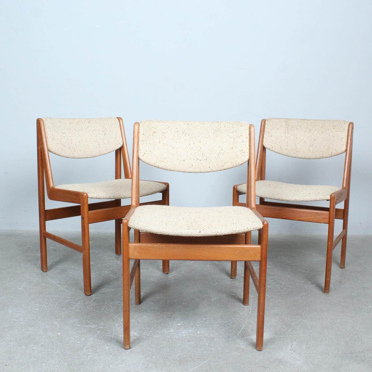 Three Scandinavian chairs/dining chairs from the 1970s.