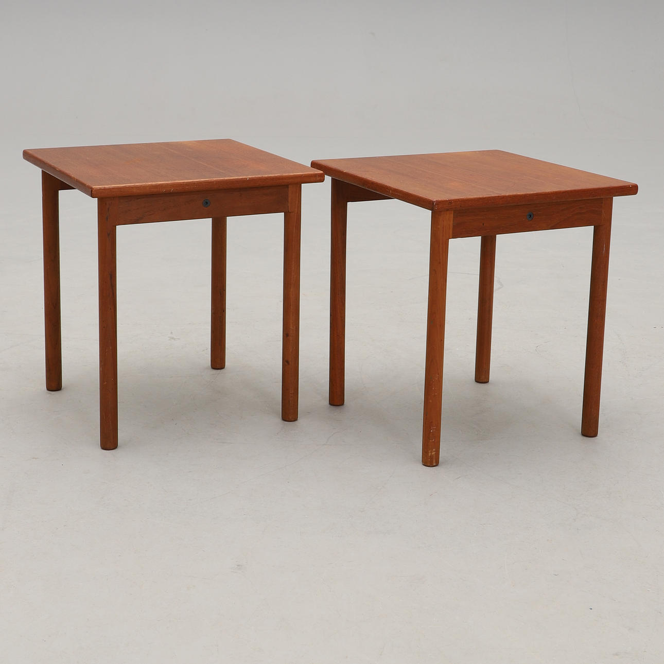 SIDE TABLES, a pair, 1950s/60s.