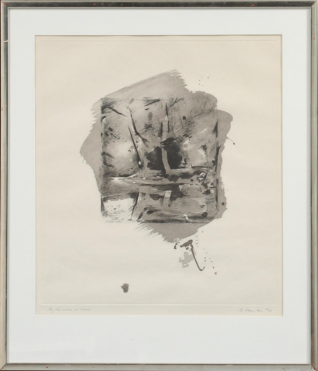 RICHARD HAMILTON. "By the waters of Miers". Etsning och akvatint, signerad och numrerad 43/75.