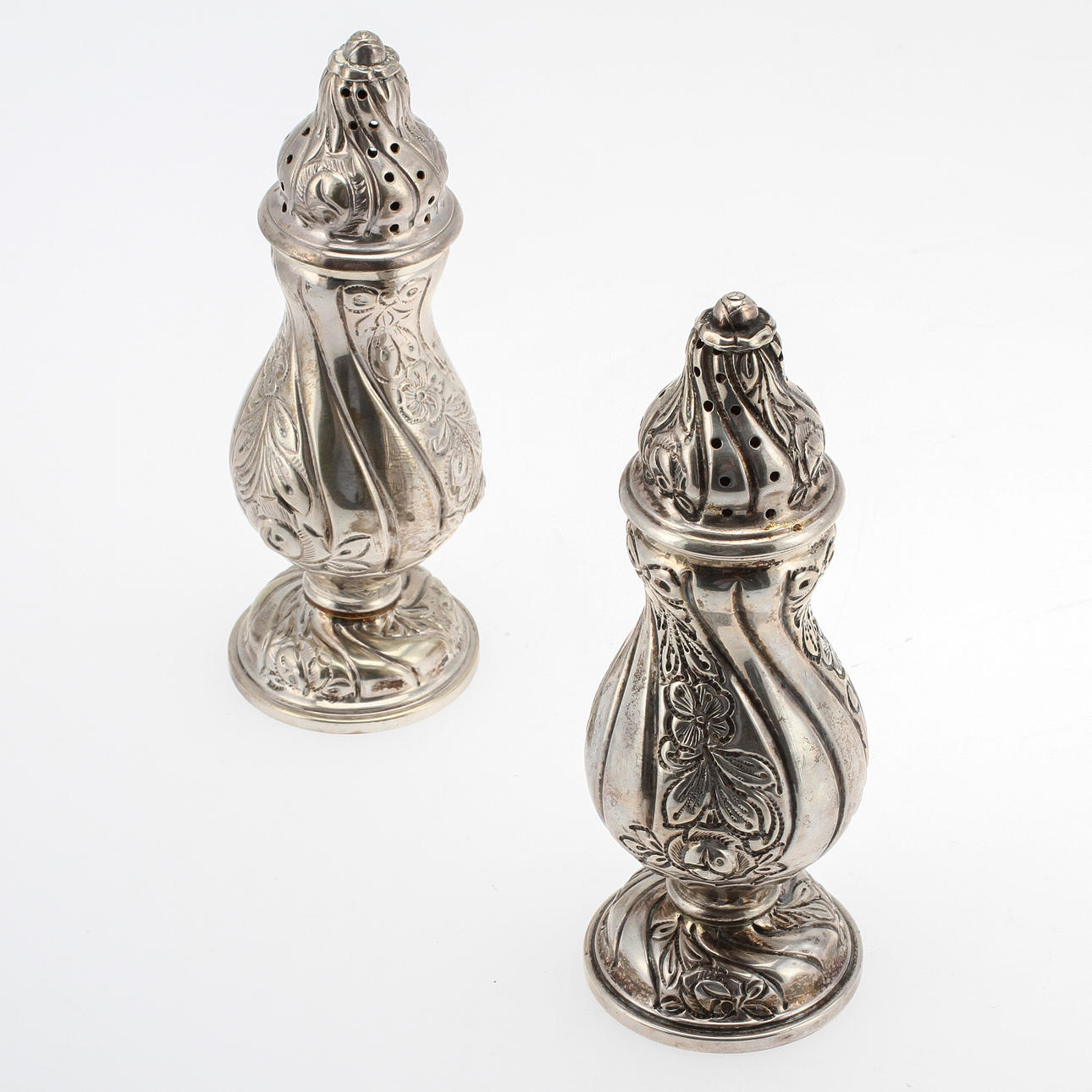 STRÖARE, 2 st, silver. 165 gram.