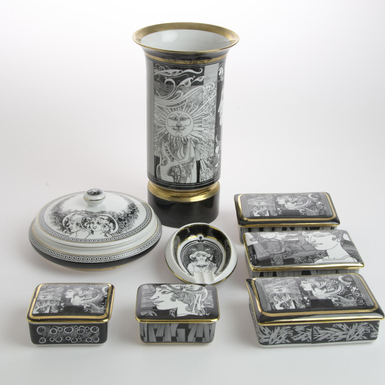 LOCKDOSOR, VAS MM, 7 delar, Hollohaza, Ungern.