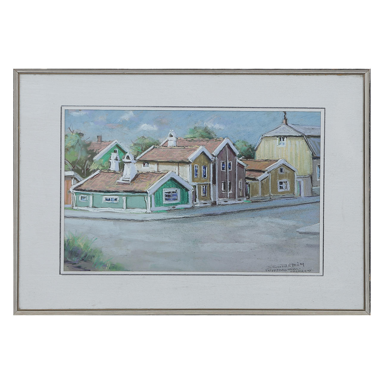 PASTEL, SIGNED S SUNDSTRÖM, GLAZED.