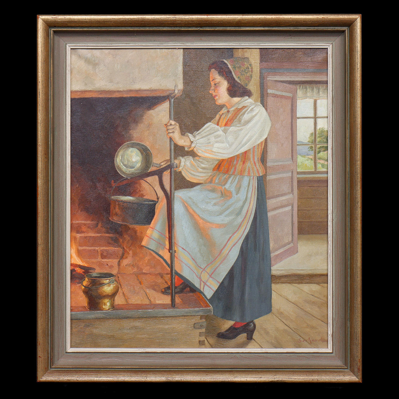 OIL ON CANVAS, SIGNED GERHARD.