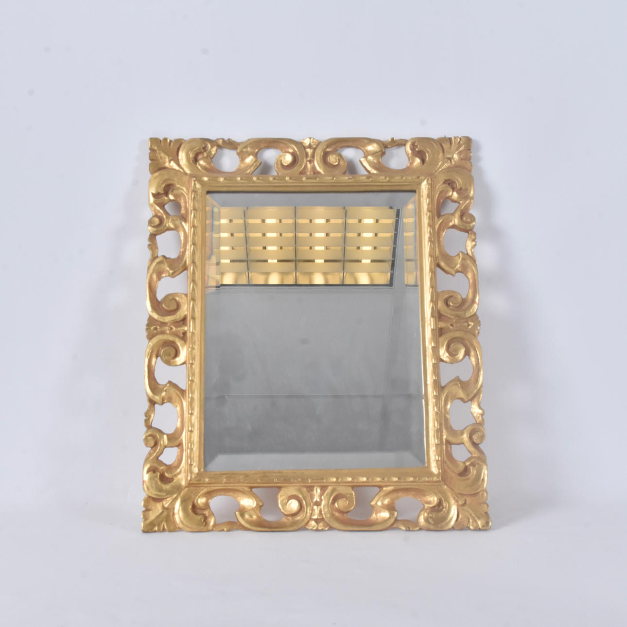 MIRROR, gilt wood, 20th century.