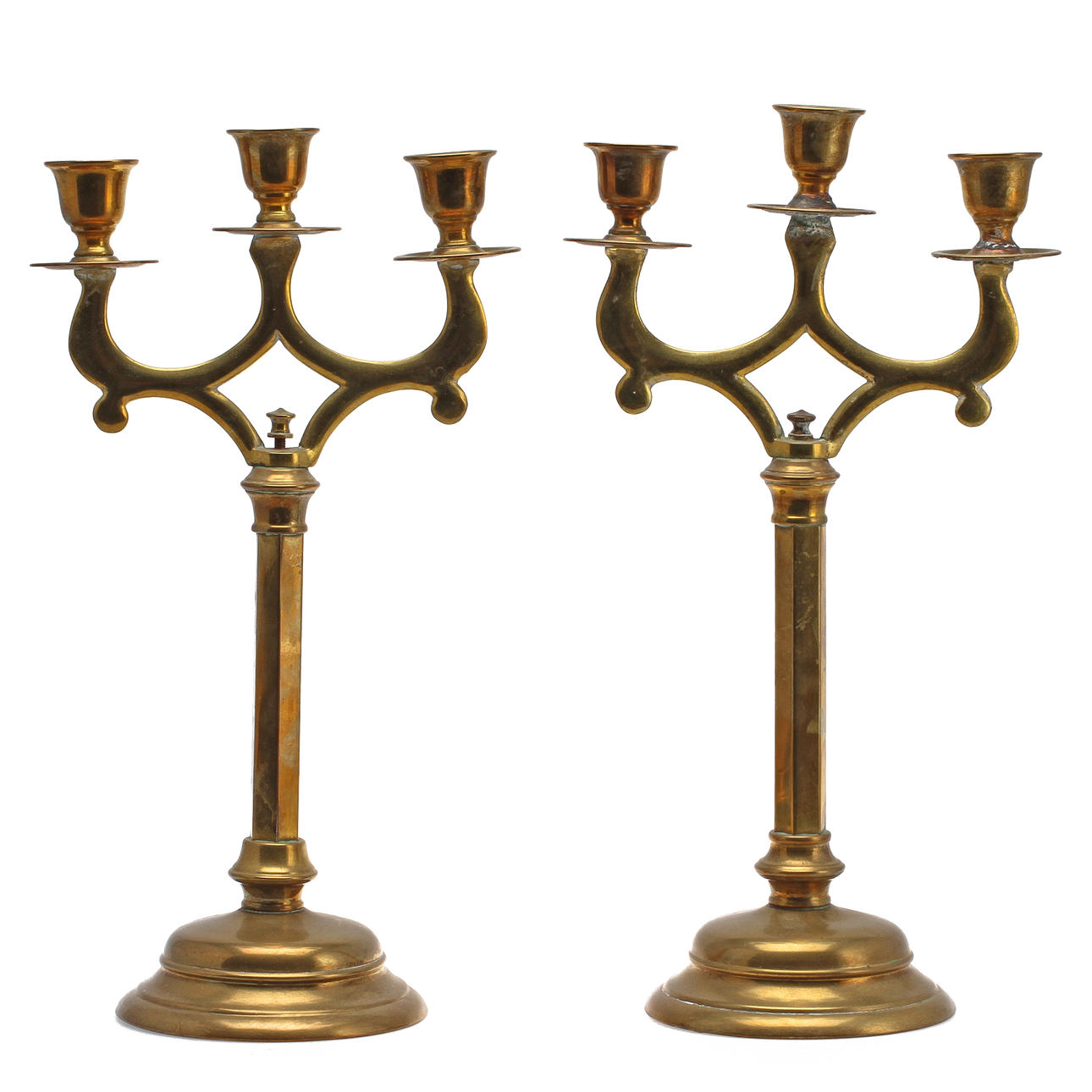 KANDELABRAR, 1 par, 1900-tal.