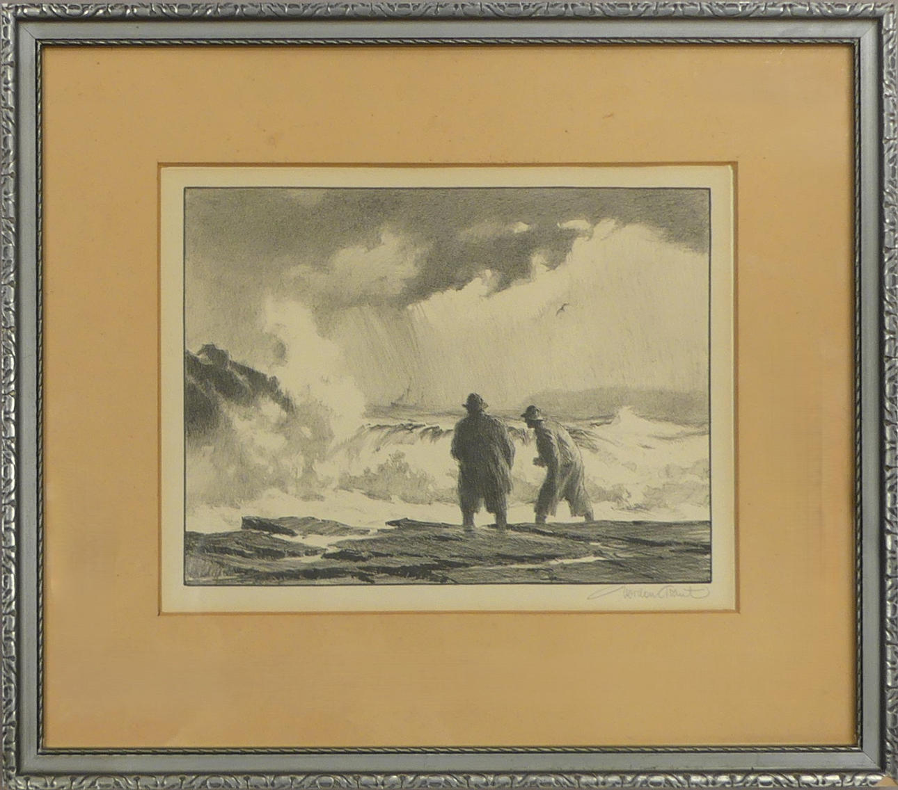 GORDON GRANT. lithograph, signed.