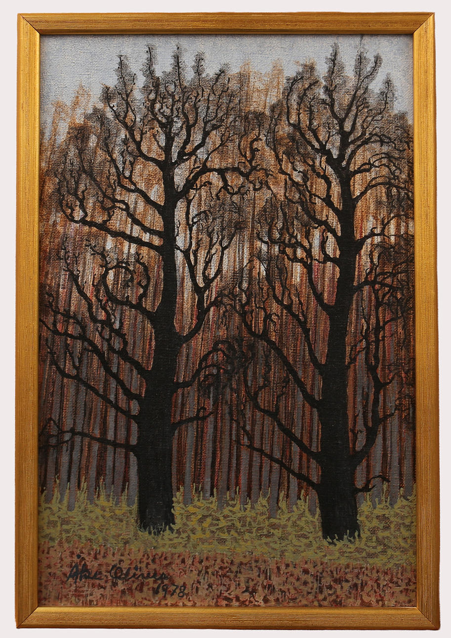 ÅKE OLIVER. Acrylic, Värnamovägen, Varberg, signed, dated 1978.