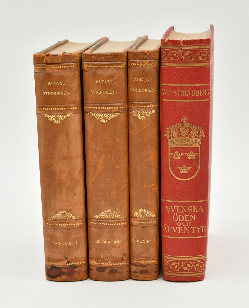 August Strindberg, En blå bok. First edition. 4 volumes.