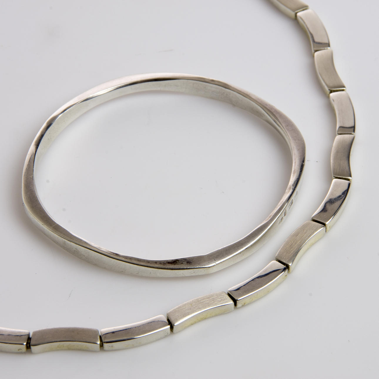 HALSBAND SAMT ARMBAND, sterlig silver.
