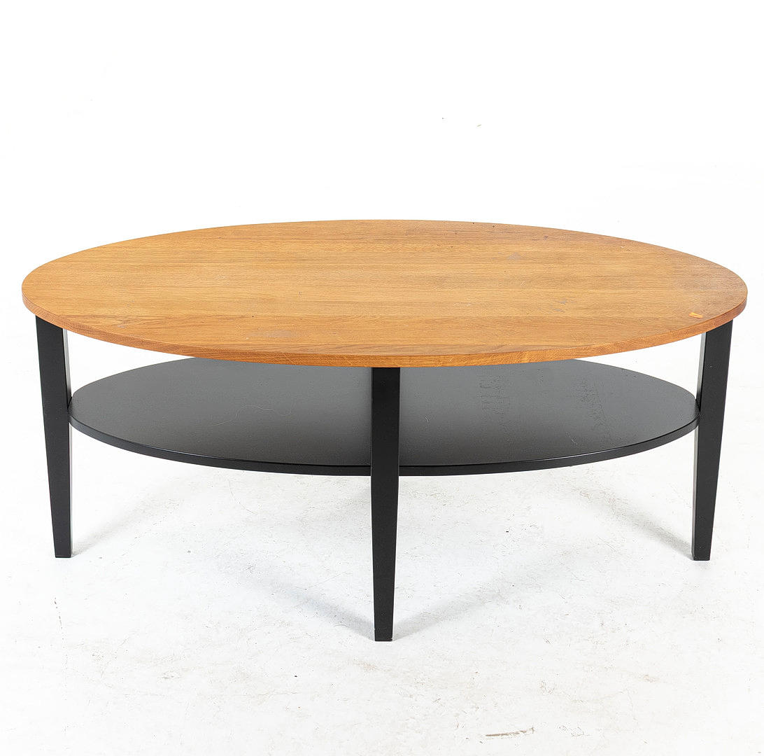 COFFEE TABLE, oak top, contemporary.