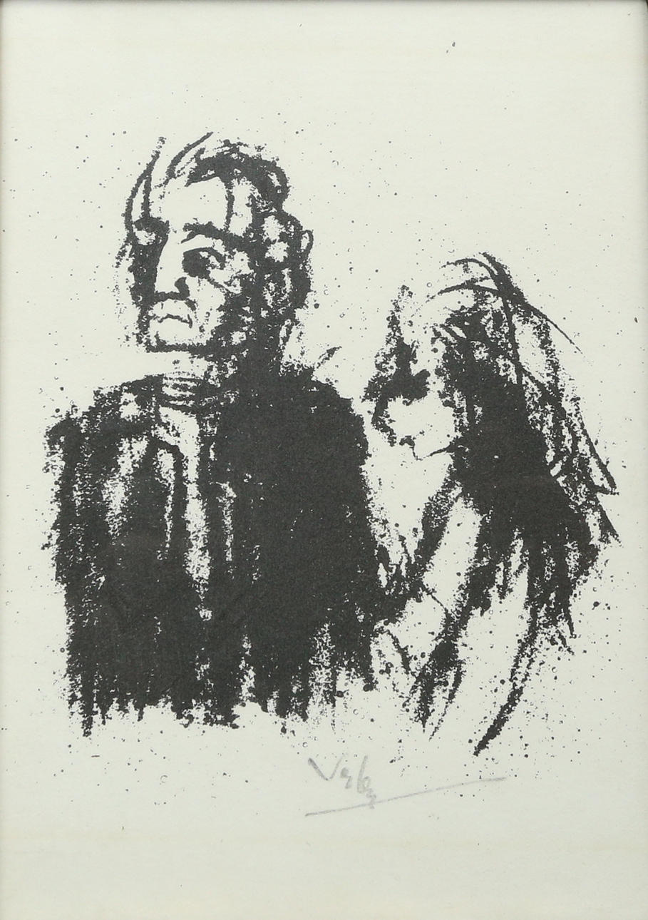 BÖRJE VESLEN. lithograph, signed.