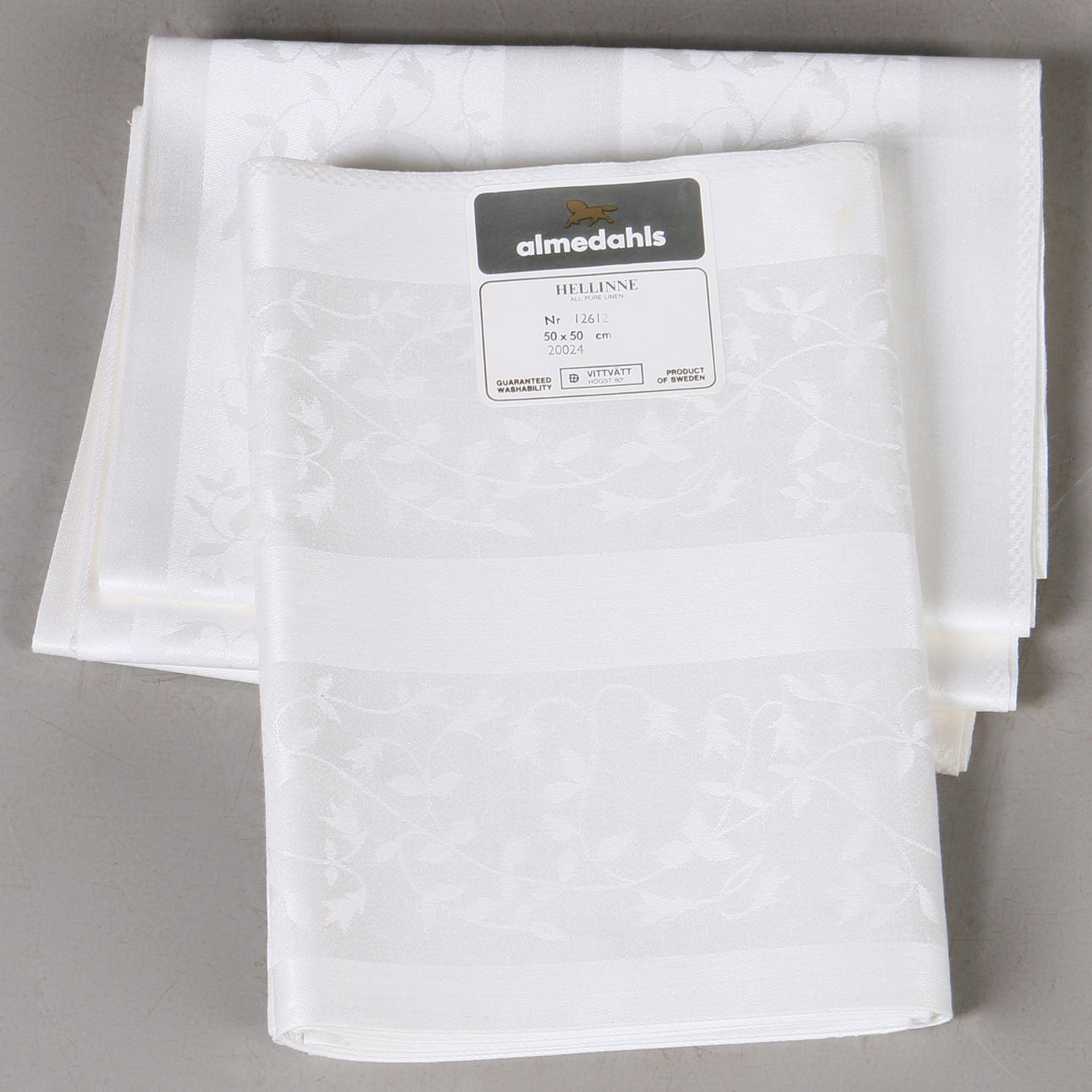 DAMASTER, 12 st. Hellinne, Almedahls, 1900-tal.