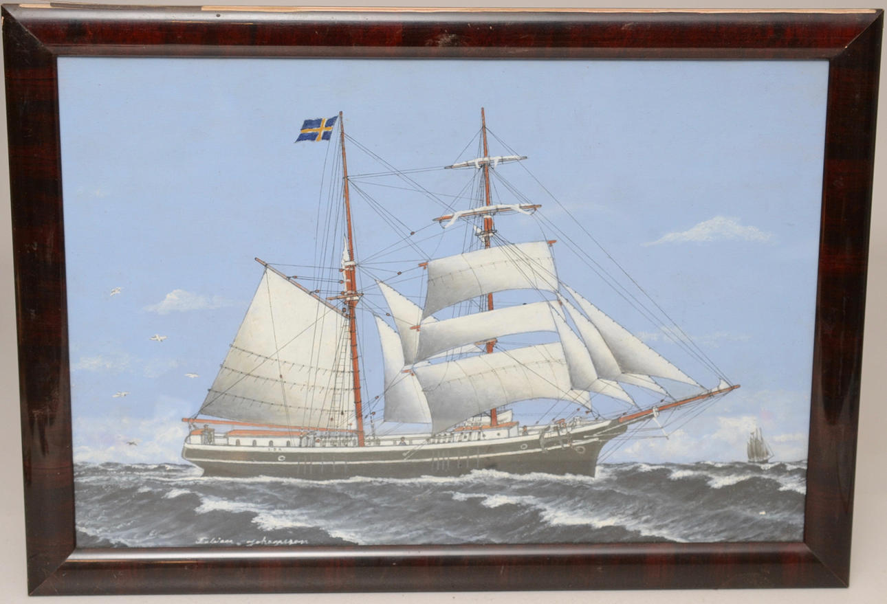 FABIAN JOHANSSON. KAPTENSMÅLNING. Skutan Ida.