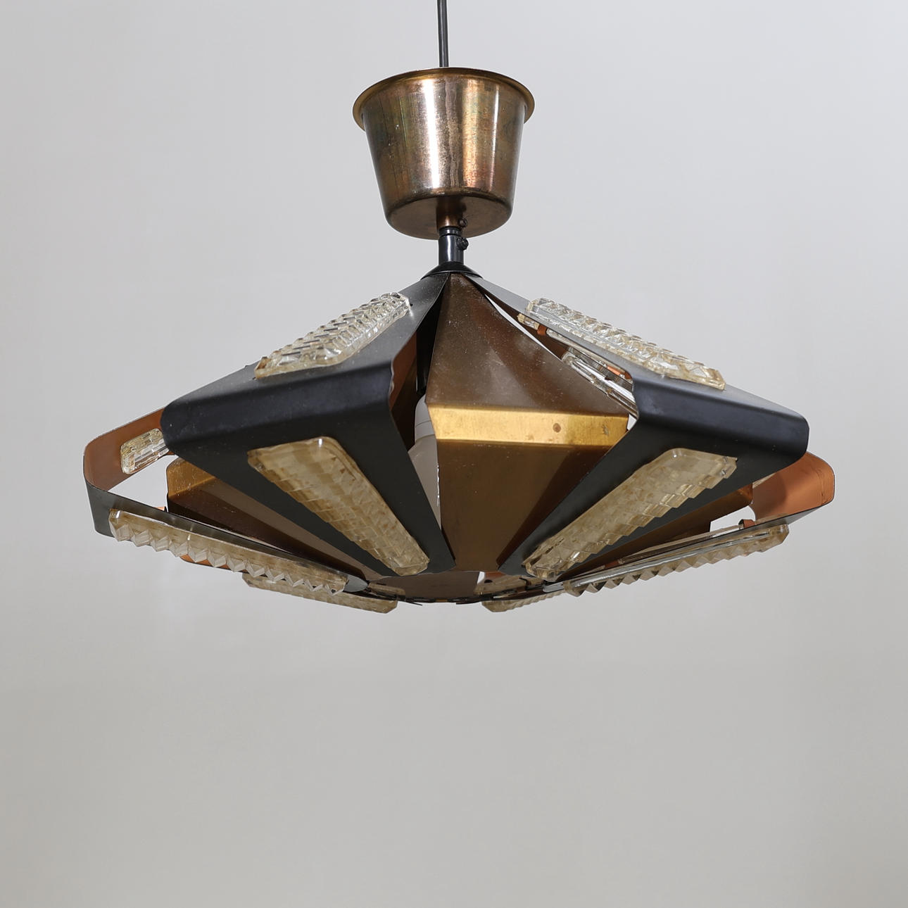 WERNER SCHOU. ceiling lamp, for Coronell Electro, Denmark, 1960s/70s.