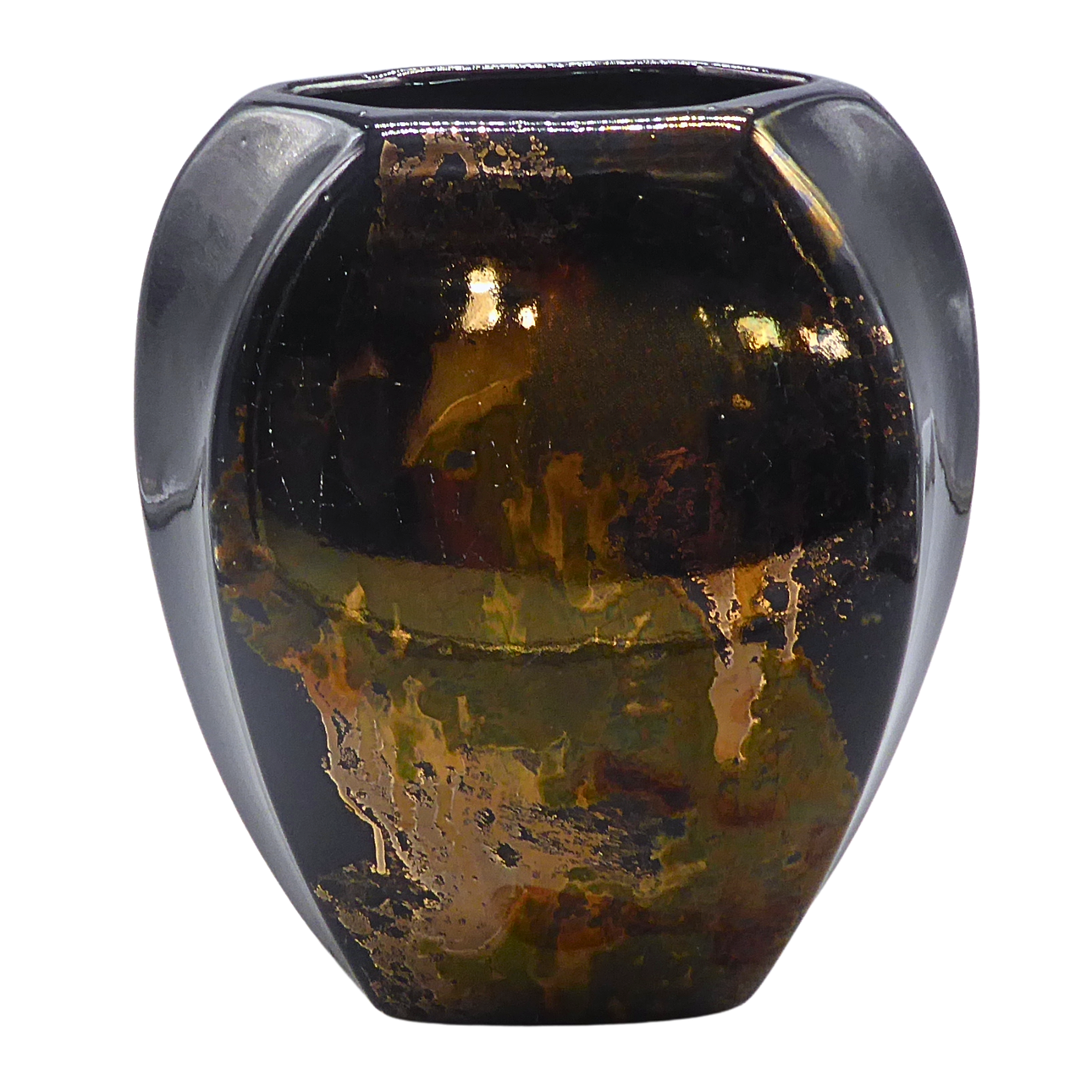 645/20 CERAMIC VASE IN MARBLE LOOK.