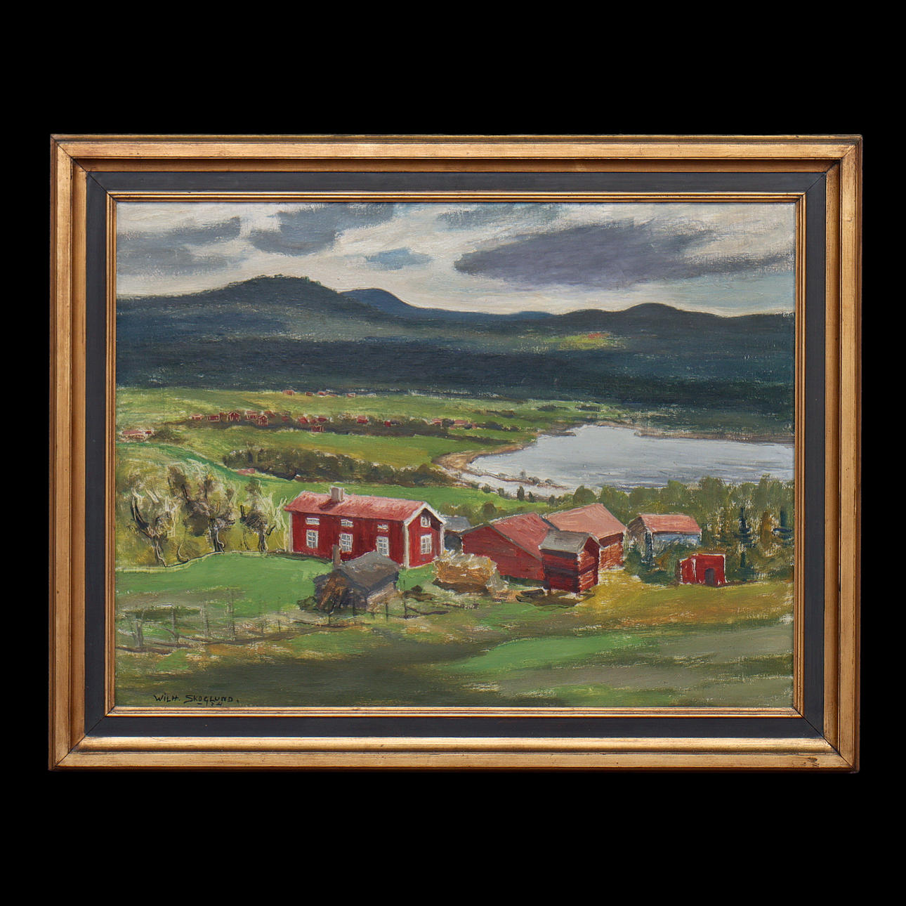 WILHELM SKOGLUND, OIL ON CANVAS, SIGNED.