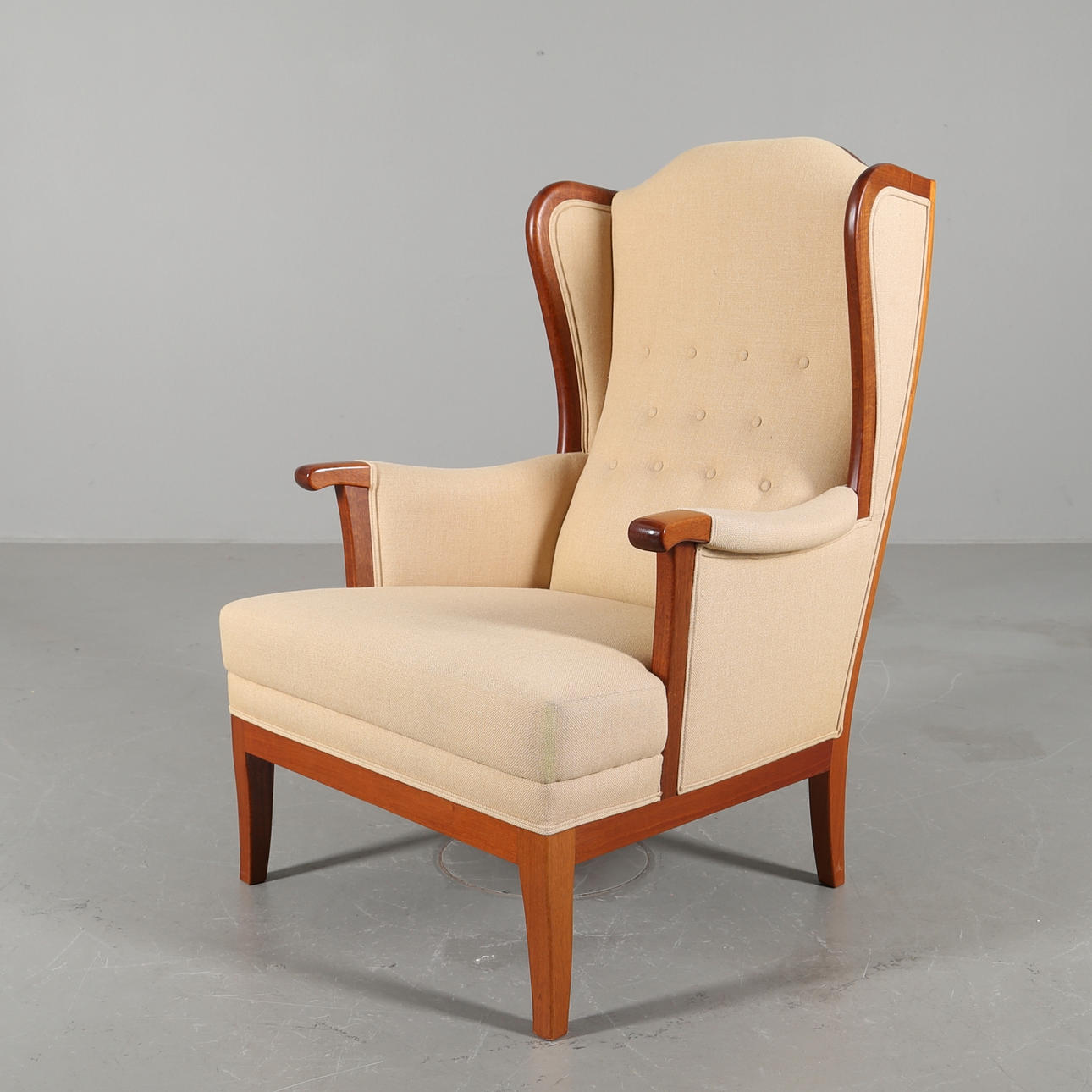 FÅTÖLJ 'Husfadern', Carl Malmsten, O H Sjögren, Tranås.